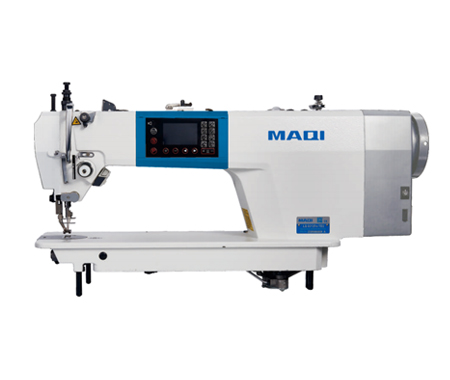 Electronic top and bottom feed lockstitch sewing machine